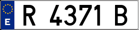 Trailer License Plate